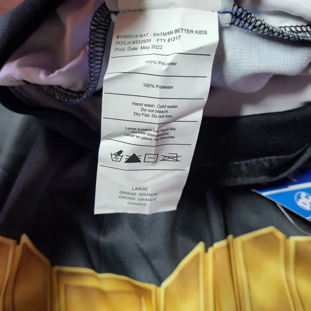 New‎ DC Batman Boy’s Costume Size Large Rubies Dress Up Outfit